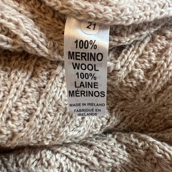 S/Med Inis Crafts Merino Wool Cale Sweater - Picture 6 of 6